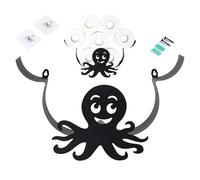 Porte-papier toilette « Octopus » - 35 x 9 x 20 cm pour montage mural, cadre en fer, rangement décoratif pour mouchoirs avec touche rustique de ferme | Organiseur de salle de bain peu encombrant pour