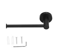 Porte-Papier Toilette, Porte-Serviettes Mural en Acier Inoxydable au Design rétro Noir, Organisateur élégant de Salle de Bain et de Cuisine avec Un Savoir-Faire Exquis.