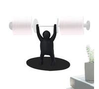 Porte-Papier Toilette Statue d'haltérophilie, Support de Papier Toilette imprimé en 3D drôle, Porte-Serviettes en Papier avec Figurine d'haltérophilie, pour Toilettes, Salle de Bain, Cuisine