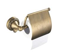 Porte-papier toilette - Style rétro - Montage mural - Distributeur de rangement et organisateur de plan de travail pour appartement, fermier et salle de bain - Cuivre 19,5 cm - Décoration H