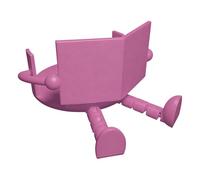 Porte-papier toilette - Support de figurine de lecture imprimée en 3D, rangement amusant et mignon avec étagère décorative, accessoire de salle de bain robuste, idéal pour la cuisine, le camping-car