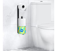 Porte-Papier Toilette Support Mural, Porte-Rouleau Moderne Noir Mat pour Rouleaux Géants, Installation avec Vis ou Auto-adhésif, en Acier Inoxydable 304 Premium pour Salle de Bain et Toilettes, Noir
