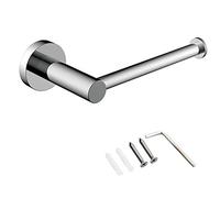 Porte Papier Toilette Support Papier WC Acier Inoxydable Brossé Mural Dérouleur Papier Toilette avec Vis pour Salle de Bain et Cuisine Argent