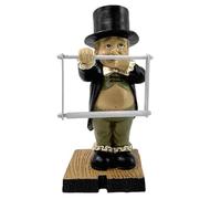 Porte-papier toilette unique, figurines de résine de bouton de toilette 6x3 garçon tenant la statue du majordome de nez avec plateau sculptures modernes décoration intérieure pour table de table