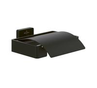 Porte Papier Toilette Villeroy et Boch Elements Striking avec couvercle Noir Mat