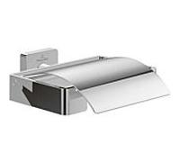 Porte-papier toilette Villeroy et Boch Elements Striking TVA15201300061 131x45x115mm, avec couvercle, chromé