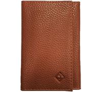 Porte papier voiture cuir, format 3 volets compact, carte grise, permis, identité, assurance, crédit -Couleur Marron-LOLUNA®