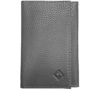 Porte papier voiture cuir souple, format 3 volets compact, carte grise, permis, identité, assurance, crédit -Gris-LOLUNA®