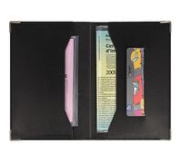Porte papier voiture - Fabrication Française - Noir - Simili cuir - Etui carte grise