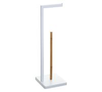 Porte Papier WC en Bambou "Natureo" 64cm Blanc