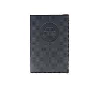 Porte-papiers voiture Jeune Conducteur - Color Pop - Fabrication française - Anthracite- Carte grise et nouveau permis - 13,8 x 9 cm