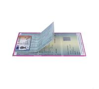 Porte-papiers voiture Jeune - Nouveau permis format carte - PVC ""Fuchsia"" extraplat - Fabriqué en France - Color Pop