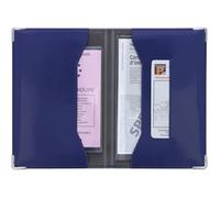 Porte-papiers voiture - PVC ""Indigo"" avec étuis transparents - Papiers français - Fabriqué en France - Color Pop