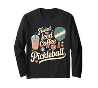 Porté par Les Amateurs De Café Glacé Et De Pickleball Manche Longue