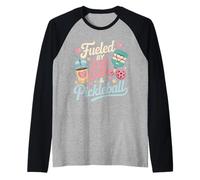 Porté par Les Amateurs De Café Glacé Et De Pickleball Manche Raglan