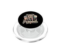 Porté par Les Amateurs De Café Glacé Et De Pickleball PopSockets PopGrip pour MagSafe