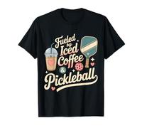 Porté par Les Amateurs De Café Glacé Et De Pickleball T-Shirt