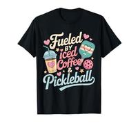 Porté par Les Amateurs De Café Glacé Et De Pickleball T-Shirt