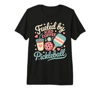 Porté par Les Amateurs De Café Glacé Et De Pickleball T-Shirt Haut de Gamme