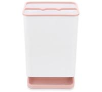 Porte-parapluie à 6 trous avec bac d'égouttage amovible - Support de parapluie pour couloir - Support de rangement en plastique pour parapluies longs et courts - Utilisation à domicile ou au bureau