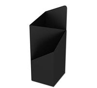Porte-parapluie amovible en métal, plateau d'égouttement pour économiser de l'espace - Support de parapluie en fer moderne et robuste - Décoration de bureau ou d'extérieur - Blanc - 60 x 25 cm - Noir