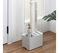 Porte-parapluie avec bac d'égouttage, adapté au rangement peu encombrant dans le coin du passage d'entrée, peut contenir des parapluies 10/15 9 round holes