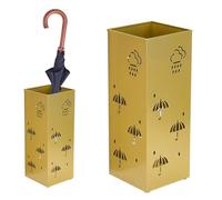 Porte-parapluie carré - Support d'entrée en métal, récipient de rangement pour cannes, bâtons de marche, parapluies pliables, organisateur de maison | Solution de porte de couloir pour bureau et