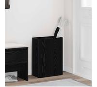 vidaXL Porte-parapluie Chêne noir – Bois d'ingénierie 40×20×55,5 cm – Support moderne