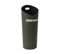 Porte-Parapluie créatif en Cuir avec poignée et bac d'égouttage, idéal pour Les compositions Florales, la Peinture et la Calligraphie (Couleur : Vert)