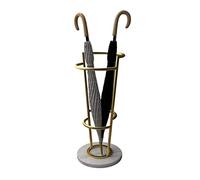 Porte-parapluie créatif en métal avec base en marbre stable pour maison, hôtel, entrée, canne et queues