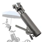 Porte-parapluie de chariot de golf - Porte-parapluie de chariot de golf avec double verrouillage - Réglable pour poussette, poignées de chariot de golf, chaise de plage, fauteuil roulant