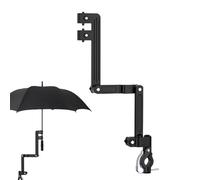 Porte-parapluie de vélo, porte-parapluie de poussette,Porte-parapluie mains libres - Support de parapluie de chariot de Golf réglable, porte-parapluie de poussette pour fauteuil roulant de chaise de p
