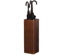 Porte-Parapluie D'entrée En Bois De Noyer Foncé De Taille Moyenne, Support De Rangement Stable Grand Espace Pour Parapluies, Seau À Parapluie Multifonction Pour Bureau Et Maison,Cafés,Salons B