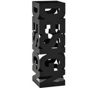 vidaXL Porte-parapluie Design Acier Noir