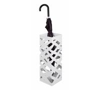 HAKU Porte-parapluies Moderne blanc en métal L 16 x H 48 x P 16 cm