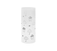 vidaXL Porte-parapluie Design Acier blanc