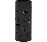 vidaXL Porte-parapluie Design Parapluies Acier Noir