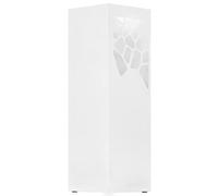 Porte-parapluie design pierres acier blanc