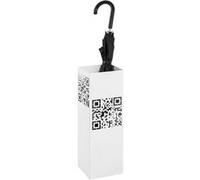 HAKU Porte-parapluies – métal blanc – L 16 x H 48 x P 16 cm – Moderne
