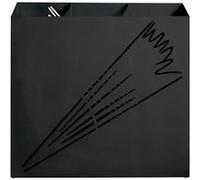 HAKU Porte-parapluies Moderne – Noir, métal – L50 × H48 × P16 cm