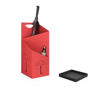 Porte-parapluie d'intérieur complet et élégant avec moulage intégré et bac à eau séparé pour l'entrée. Grande capacité de stockage le rend adapté pour de nombreux scénarios. Disponible en plusieurs
