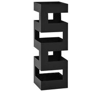 Porte-parapluie en acier noir avec bac d'égouttage amovible,, résistant à la rouille, design Noir