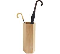 Porte parapluie en bois naturel 20 x 17,5 x 50 cm