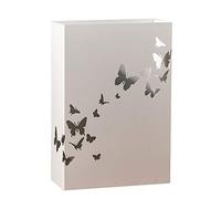 Porte-Parapluie en Fer forgé Blanc, Un Seau à Parapluie Moderne Peu encombrant pour la Maison, l'hôtel, Le Bureau, avec Crochet Mobile et bac d'égouttage