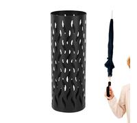 Porte-parapluie en métal - 71,1 cm de haut, support de rangement creux, vase d'entrée antirouille | Support de parapluie contemporain pour maison, hôtel, hall, restaurant