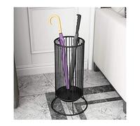 Porte-parapluie en métal compact et de grande capacité avec design stable et durable Noir