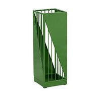 Porte-parapluie en métal de grande capacité pour maison, hôtel et bureau - Porte-parapluie d'intérieur moderne avec bac d'égouttement - 20 x 20 x 58 cm - Design élégant vert