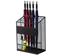 Porte-parapluie en métal de grande capacité pour parapluies et cannes Base antidérapante Parfait pour le couloir Solution de rangement robuste et élégante pour la maison et le bureau