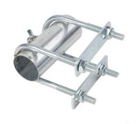 Porte-parapluie en métal en forme de U pour tricycle, camion de nourriture et pick-up - Résistant au vent, serrage réglable, montage horizontal/vertical, extérieur