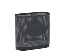 Porte-parapluie en métal, porte-parapluie commercial pour banque d'hôtel, porte-parapluie commercial de grande capacité, 3 couleurs, 2 tailles (couleur : blanc, taille : 48 x 56 x 24 cm) (noir 48 x 56